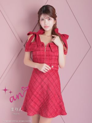 [an/アン] 高級肩あき チェック柄 ジッ...