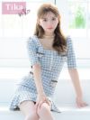 キャバドレス 韓国 ミニ丈 袖あり 大きいサイズ ツイード ワンピース タイト ミニドレス
