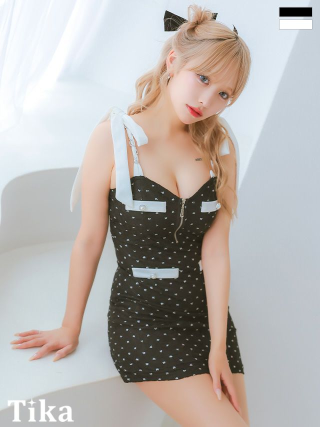 ドット柄 ドレス｜【公式】キャバドレス通販TIKAティカ