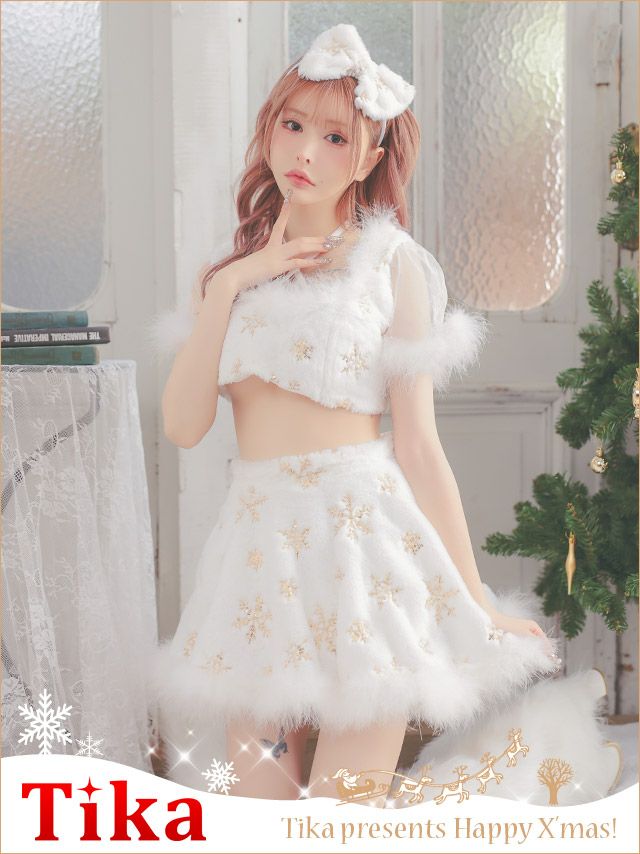 コスプレ サンタ 衣装 仮装 ホワイト 白 クリスマス コスチューム ホワイト