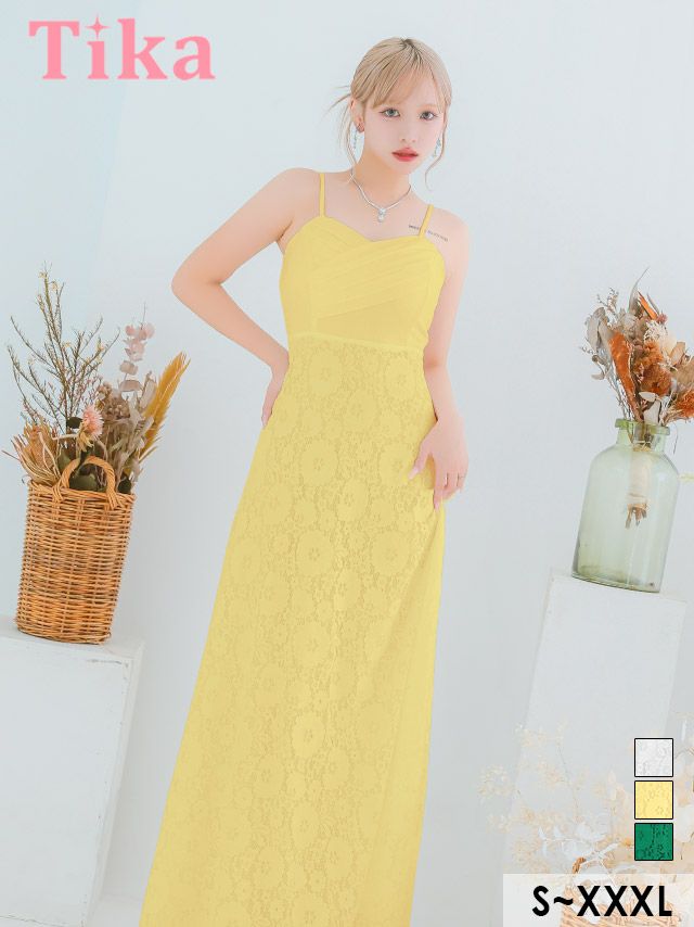 キャバドレス ロング丈 大きいサイズ ロングドレス キャバクラ ワンピース フレア