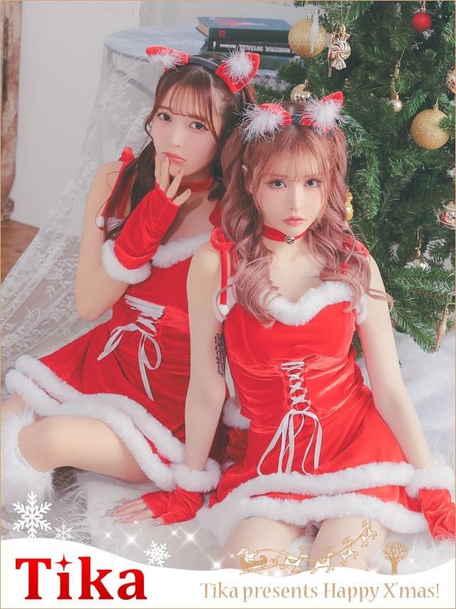 コスプレ サンタ 猫 衣装 仮装 クリスマス キャット コスチューム サンタクロース