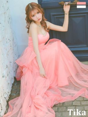 キャバドレス ロング丈 大きいサイズ Aライン フレア ロングドレス イベント バースデー