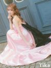 キャバドレス ロング丈 大きいサイズ ロングドレス バースデー イベント テール