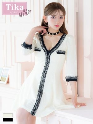 ふんわりミニドレス | キャバドレス通販はTika(ティカ)