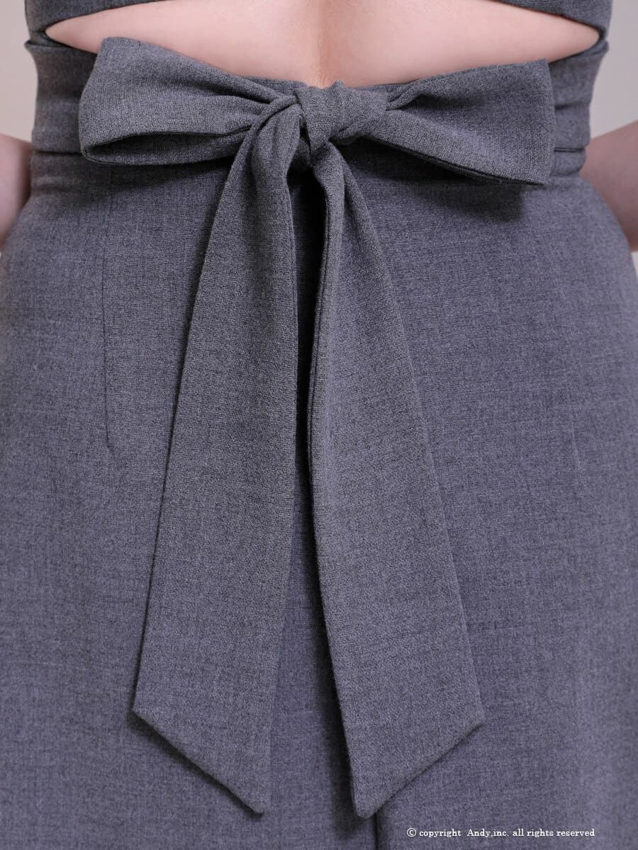 キャバドレス Andy アンディ 高級 ジップアップ金ボタン七部丈リボンプリーツタイトミニドレス