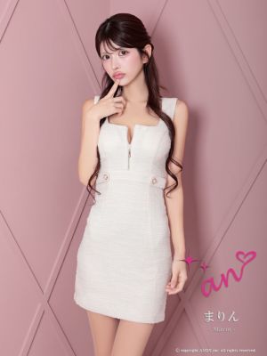 [an/アン] 高級ノースリーブ ジップ ツ...