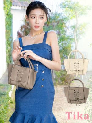 [SALE] 編み上げデザイン合皮2Wayミ...