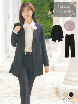[SALE] ノーカラージャケット×ベルト付...