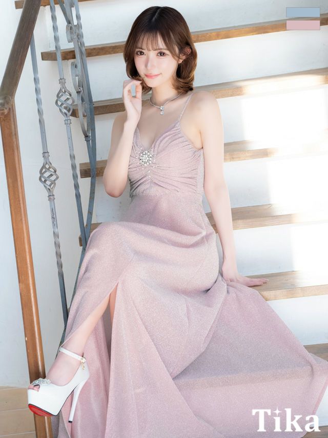 キャバドレス ロング丈 大きいサイズ Aライン ロングドレス イベント キャバクラ