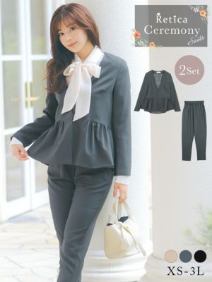 [SALE] ペプラムノーカラージャケット×...