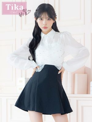 [韓国ドレス] キラキラビスチェ 長袖 袖あ...