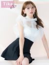 キャバドレス 韓国 ミニ丈 大きいサイズ セットアップ ブラウス スカート セパレート
