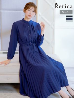 ウエストリボン付きカジュアルハイネックシャツ...