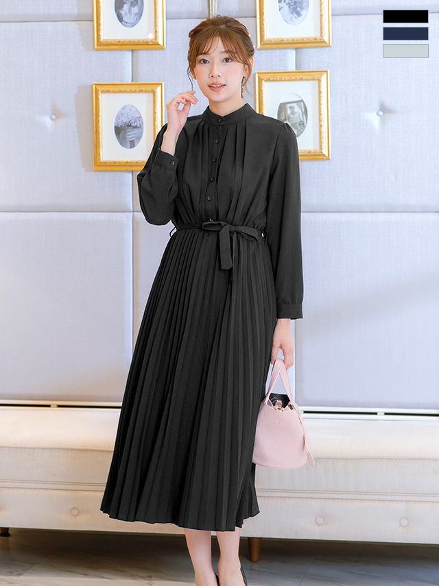 パーティードレス 結婚式 二次会 ワンピース お呼ばれ ロング丈 袖あり 大きいサイズ