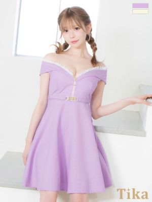 オフショルダーレースバストジップウエストベル...