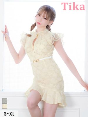 タイトミニドレス 谷間 ノースリーブ  上品...