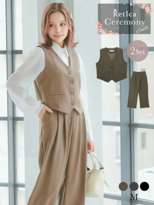 [SALE] ノーカラーショートベスト×タッ...