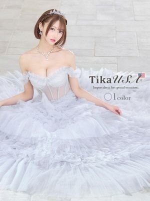 [LA直輸入] オフショルダーフリルシアーコ...