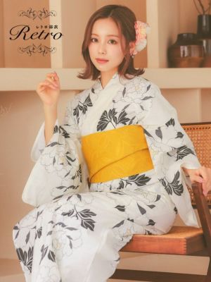 [SALE] [浴衣 選べる帯] モノトーン...