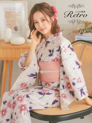 [SALE] [浴衣] ニュアンスカラー地に...