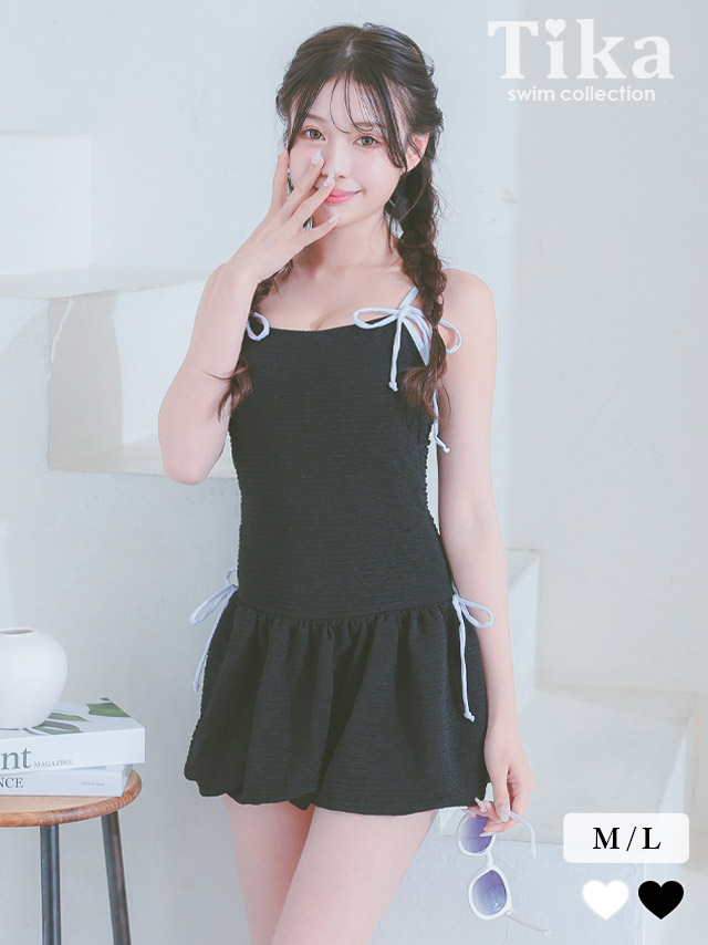 水着 レディース ワンピース ビキニ 大きいサイズ 体型カバー 韓国 ガーリー