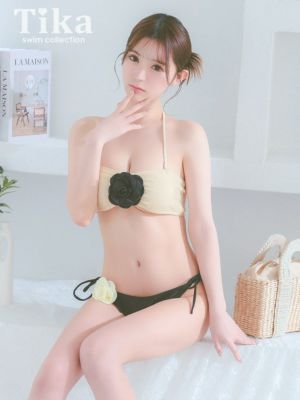 水着 ホルターネック バンドゥ フラワーコサ...