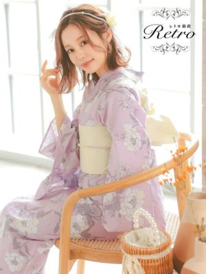 [SALE] [浴衣 選べる帯] 甘めピンク...