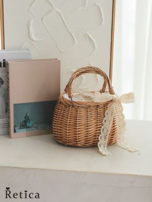 [SALE] ガーリー レースリボン付き 丸...