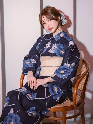 tika 浴衣　妖艶　新品未使用品 エレガントフラワー柄浴衣2点セット セクシー浴衣 妖艶浴衣[品番