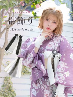 [浴衣小物] ガーリー ビジュー リボン ブ...