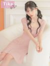 キャバドレス 韓国 ミニ丈 大きいサイズ フレア ミニドレス ワンピース ガーリー
