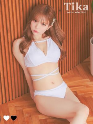 水着 ホルターネック クロスデザイン Vカッ...