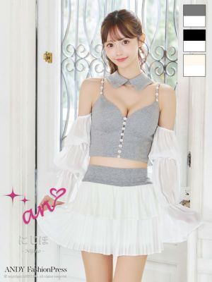 [an/アン] 高級 キャミソール シフォン...