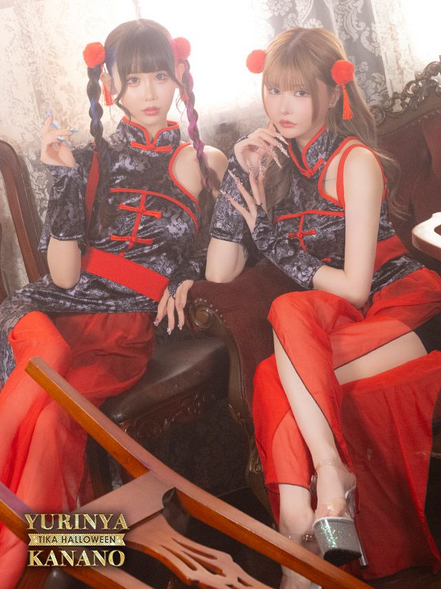 [ハロウィン] チャイナ コスプレ スリット...