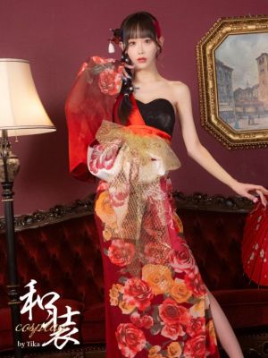 [コスプレ] 花魁 セクシー ワンショル ス...
