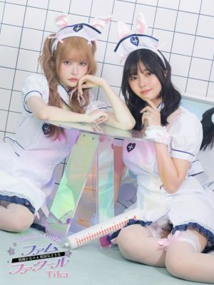 [ハロウィン] ナース コスプレ 制服 バニ...