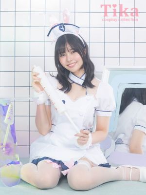 [ハロウィン] ナース コスプレ 制服 バニ...