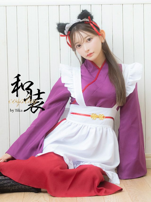 コスプレ ハロウィン 猫 巫女 和装 メイド コスチューム 衣装 仮装 体型カバー