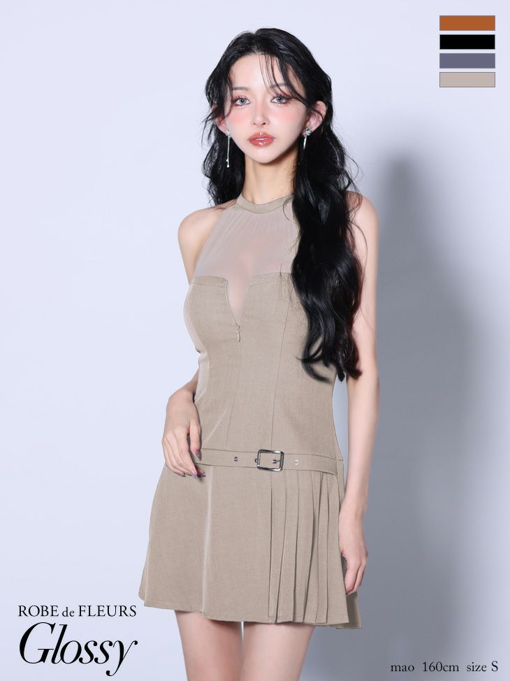 ROBE de FLEURS Glossy | キャバドレス通販 Tika(ティカ)【公式】 S