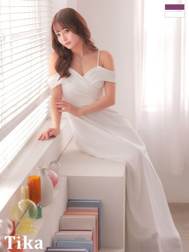 キャバドレス ロング丈 大きいサイズ ロングドレス Aライン フレア マキシ丈