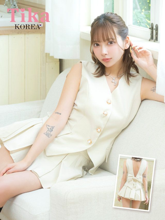 キャバドレス 韓国 ミニ丈 フレア セットアップ キャバクラ 韓国ドレス ミニドレス