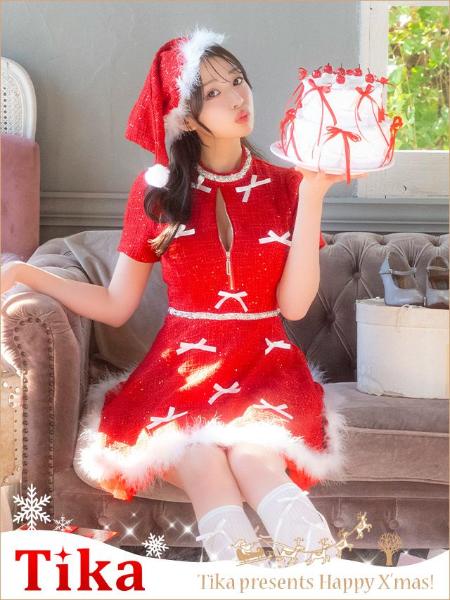コスプレ サンタ 衣装 仮装 クリスマス コスチューム ワンピース サンタコス