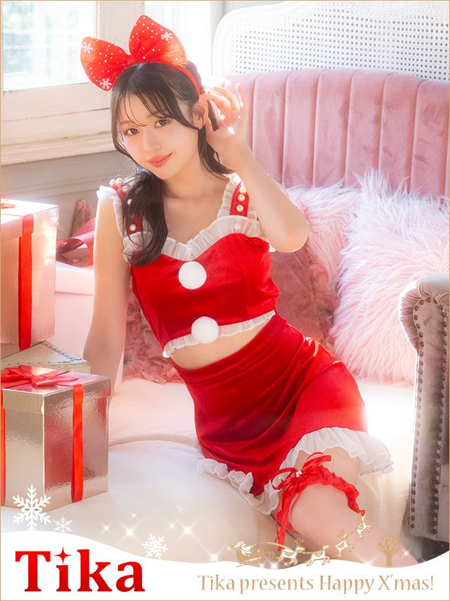 コスプレ サンタ 衣装 仮装 サンタクロース クリスマス コスチューム リボン