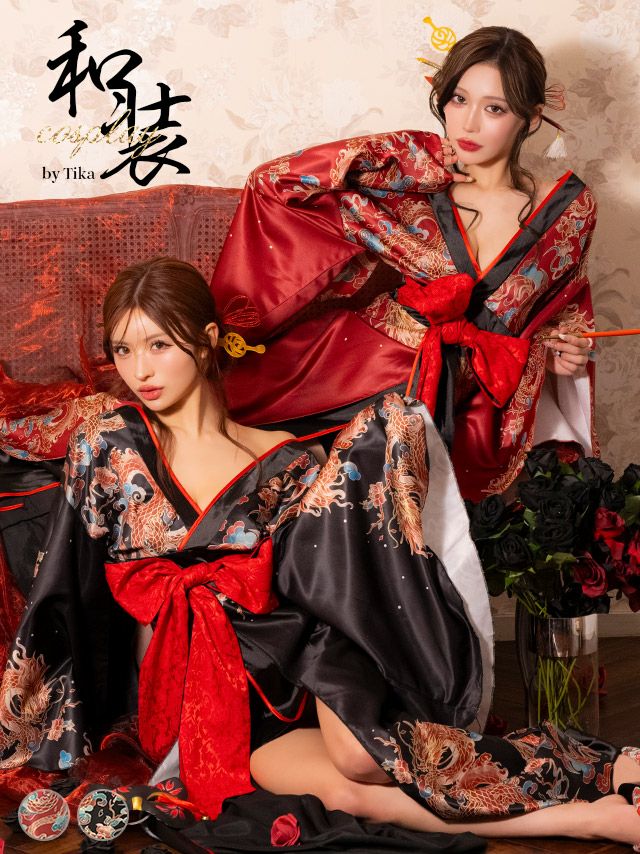 コスプレ 花魁 衣装 仮装 和装 コスチューム お化けの日 ロング丈 着物 ドレス