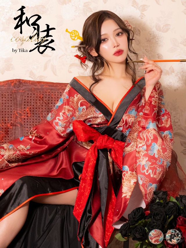 コスプレ 花魁 ドレス 和装 ロング丈 コスチューム 衣装 仮装 お化けの日 新年