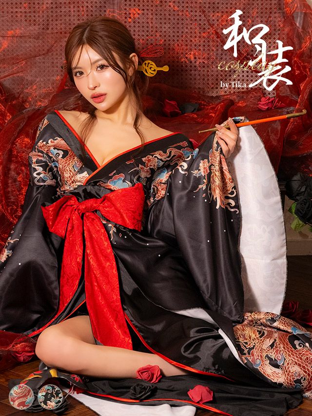 コスプレ 花魁 衣装 仮装 和装 コスチューム 着物 ドレス ロング丈 新年 お化けの日