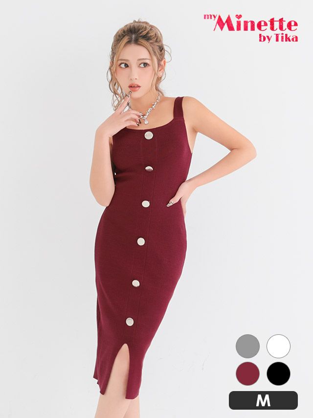 膝丈ドレス ノースリーブ ワンピース ニット ストレッチ ワンカラー ブラジャーのまま バイカラー 安い プチプラ タイト キャバドレス 